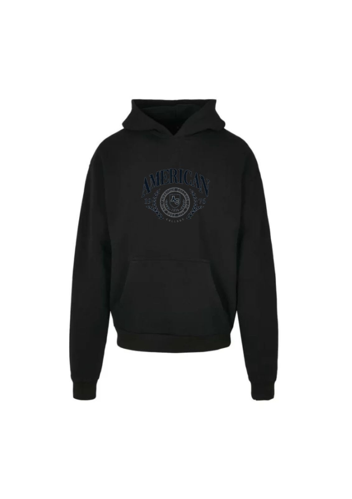 AMERICAN COLLEGE USA Sweatshirts, Pullover, Unisex Kinderkleidung, Westen und Hoodies, Thermofleece mit Kapuze, Modell ACSW233 Negro Talla 6 Jahre