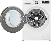 LG W4WR70E6Y, Frontlader-Waschtrockner 11-6 kg, Klasse A/D, 60x62x85 cm, Wi-Fi, AI Direct Drive, Tiefenreinigung mit Dampf, TurboWash 360, Große Kapazität, Außentür aus gehärtetem Glas, Weiß – Ansicht 7