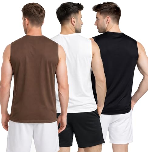 Image of Stylish Vest for Men | Vest for Boys - Perfect for Gym Workouts,| Men's Tank Top Regular fit|Cotton Combo Pack of 3 Sports Vest