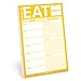 Produktbild Knock Knock What To Eat Pad (gelb), magnetischer Mahlzeitenplanungs-Notizblock mit Magnet, 15,2 x 22,9 cm