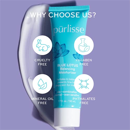 Pūrlisse 00512-NP Purlisse Blue Lotus Balancing Moisturizer: Cruelty-Free & Clean thumb #3