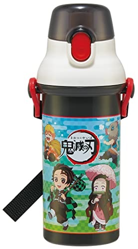 スケーター (skater) 子供用 プラスチック 水筒 480ml 抗菌 鬼滅の刃 任務行脚 男の子 日本製 PSB5SANAG-A