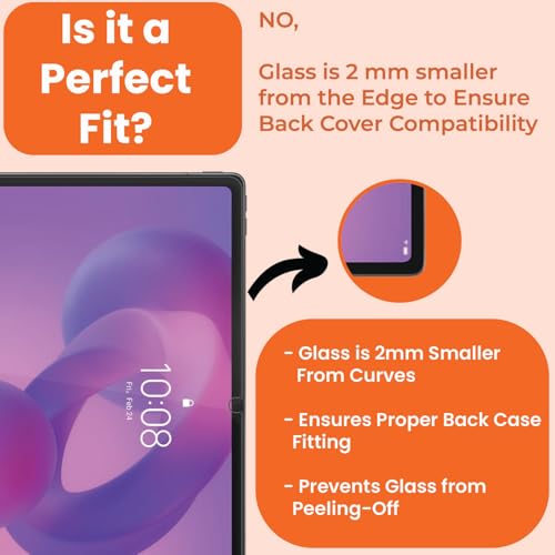 Image of Tough Lee Tempered Glass for Lenovo Idea Tab Plus 12.1 inch 2025 Screen Protector Guard for Lenovo Idea Tab Plus 12.1 Inch 2025 Tablet - 1 Pack (Easy Installation, Anti-Scratch, Anti-Smudge)
