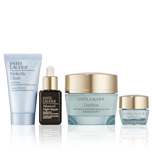 Estée Lauder DayWear Moisturizer Holiday Skincare Gift Set | The Hydrating Routine | Includes Full-Size Moisturizer 1.7 Ounce + Cleanser 1 Fl Oz, Eye Cream 0.17 Ounce, Face Serum 0.5 Fl Oz - Image 5