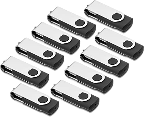 USB Sticks, AreTop 8GB Memory Stick 10 Pack, 2.0 8GB Flash Drive Thumb Drives Pen Drives, Swivel Design