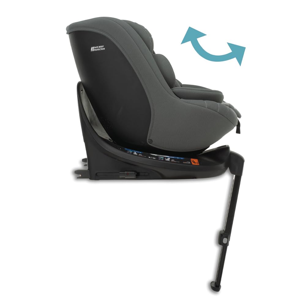 Foppapedretti Master i-Size seggiolino auto girevole 360° per bambini da 40 a 105 cm di altezza, Grey