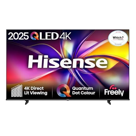 Hisense 65" 65E78QTUK QLED Smart AI TV - 4K Direct Lit Viewing, Quantum Dot Colour, Hi-View AI Engine, Dolby Vision, Dolby Atmos with Freely, Disney +, YouTube, Netflix