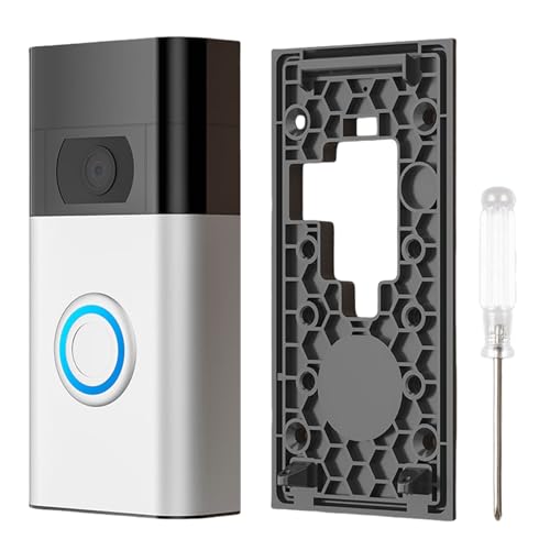 AMFUN No-Drill Doorbell Mount for Video Doorbell (2020 Release) Strong Adhesive Doorbell Holder Mounting Bracket Accessories for Office Apartment Home
