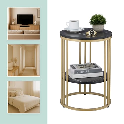 Table d'appoint de 56 cm pour optimiser l'espace et ranger vos objets près du canapé