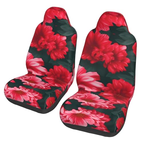 Housses de siège avant universelles tissu 3D auto camion motif fleurs