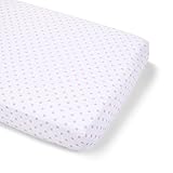 Summer Infant Full Size Crib Sheet, Pink Polka Dot