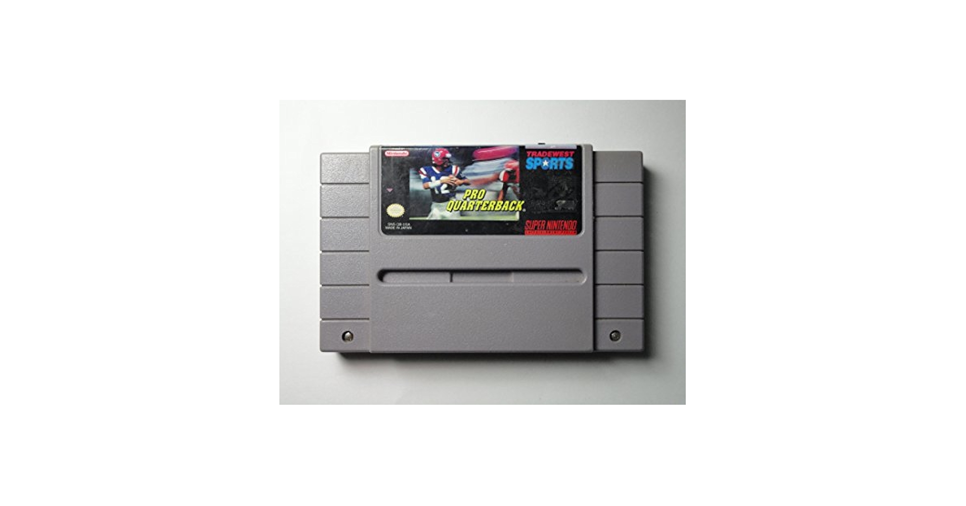 SFC☆PRO QUARTERBACK SNES 海外版 ポスター付 端子清掃済