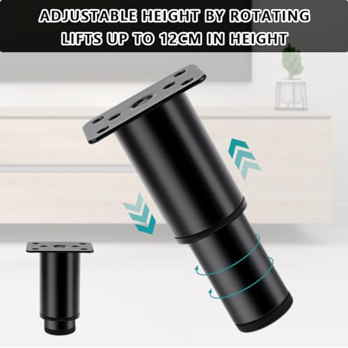 Toivize 4 Pezzi Piedini Regolabili per Mobili