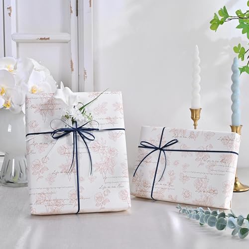 Image of Double Face Navy Blue Satin Thin Ribbon 1 /8 inch X 50 Yards Polyester Navy Blue Ribbon for Gift Wrapping Very Suitable for Weddings Party Hair Bow Invitation Decorations and More