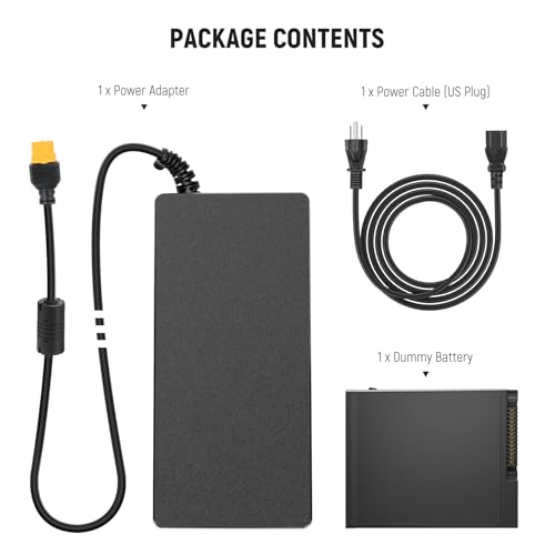 Image of NEEWER Q6 Dummy Battery Kit for Q6 Outdoor Flash Strobe Speedlight with AC Power Adapter & Cable (US Plug), 33.6V 20A Replacement for NB-Q6 Battery, Intelligent Safety Protection, 16.4ft Length, NT-Q6