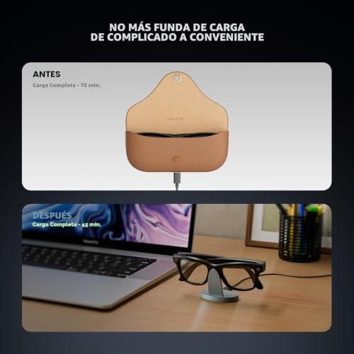 Estación de carga para Ray-Ban Meta compatible con gafas Oakley electrónicas 6