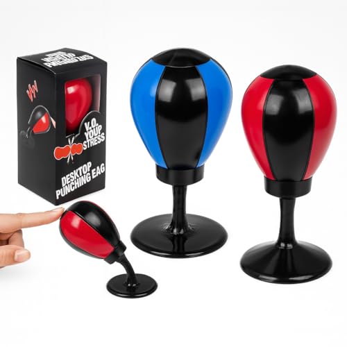Schreibtisch Boxsack 16 cm – Mini Desktop Punching Ball mit Saugnapf & Metallfeder – Anti-Stress Gadget fürs Büro & Homeoffice – wählbar: zufällige Farbe Rot/Blau oder 2er-Set (1) Schreibtisch Boxsack 16 cm – Mini Desktop Punching Ball mit Saugnapf & Metallfeder – Anti-Stress Gadget fürs Büro & Homeoffice – wählbar: zufällige Farbe Rot/Blau oder 2er-Set (1)