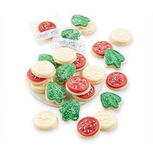 Cheryl’s Cookies® Bow Gift Box with 24 Holiday Frosted Sugar Cookies, holiday cookies, Christmas cookies, frosted cookies, sugar cookies, gourmet cookies, gift box, cookie gift box