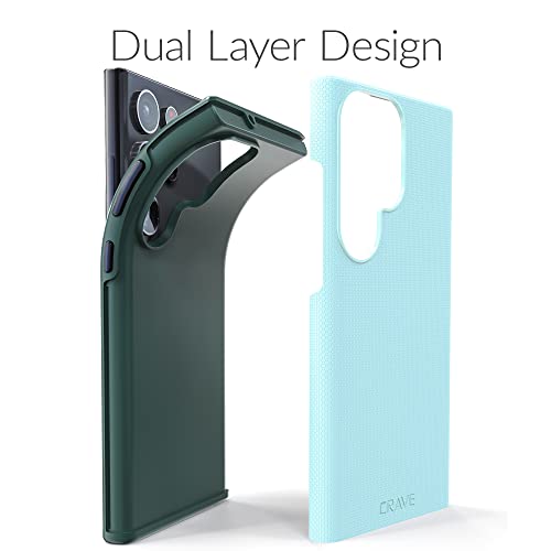 Image of Crave for Samsung Galaxy S23 Ultra Case, Shockproof Protection Dual Layer Case for Samsung Galaxy S23 Ultra (6.8 inch) - Aqua