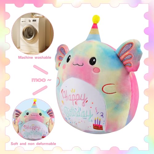 Image of Stuffed Animal Axolotl Plush Toys 14 Inch Soft Unicorn Plushies Pillow Cute Rainbow Plushies Room Decoration Birthday Gifts for Kids Toddlers Girls and Boys (Large Axolotl)