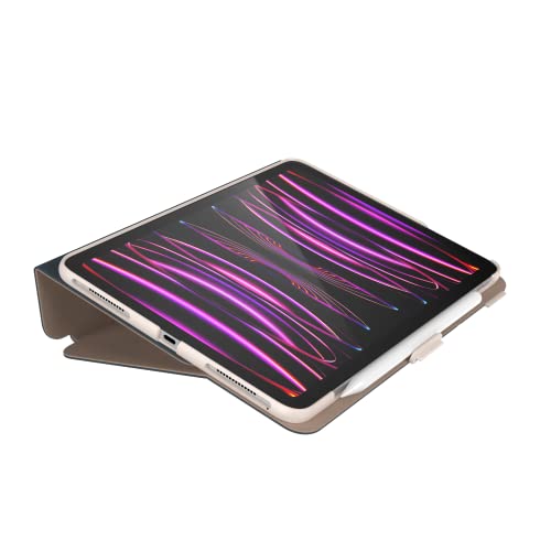 Speck iPad Pro 4th Generation Case - Hard Back Case for Apple iPad Pro 11-inch (2022) - Slim Multi Range Stand, Apple Pencil Holder, Drop Protection, Camera Shield - Balance Folio Almond Milk/Mocha by Speck - Image 5
