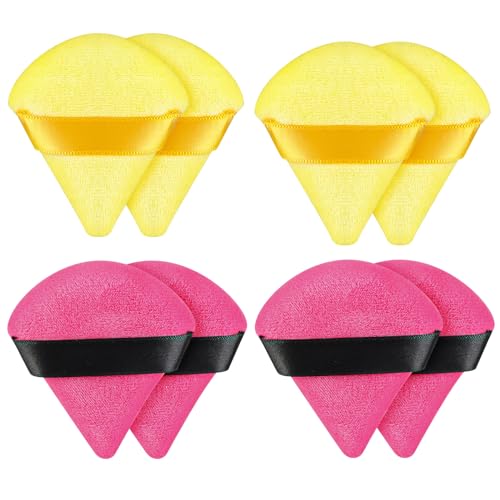 8 Pieces Triangle Powder Puff Face Soft Triangle Makeup Puff Velour Cosmetic Foundation Blender Sponge Beauty Makeup Tools -  Dr.Lee.Inc