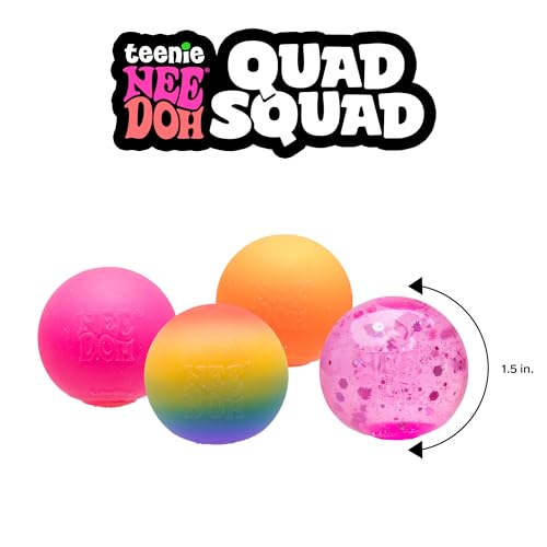 Schylling NeeDoh Teenie Quad Squad Needoh 4 Pack - Sensory Squeeze Toy - 1.5" in Diameter - Colors May Vary image 14