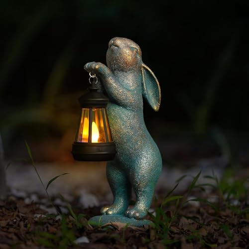 KALDJKS Hase Deko Gartenfiguren, Kaninchen Deko Gartenfigur Skulptur,...