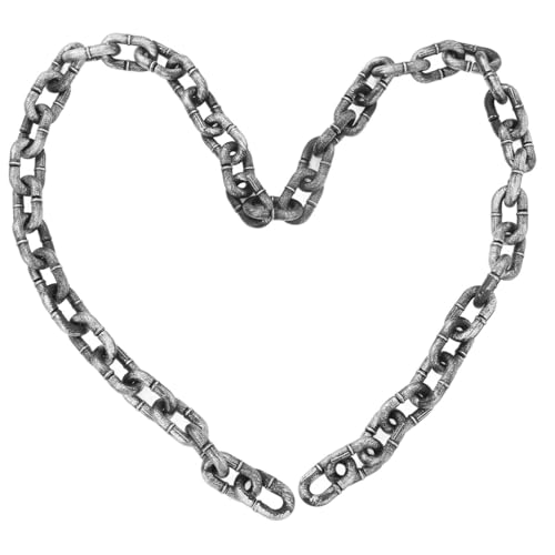 Wakauto Halloween Decorative Chain Realistic Plastic Barrier Chain for Party Props for Costume Accessories and Decorations