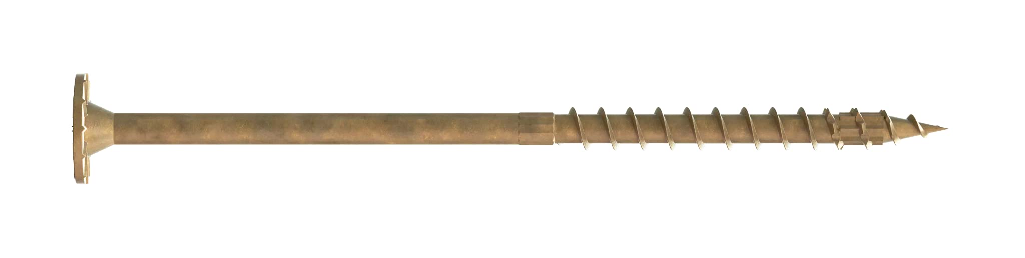 Simpson Strong-Tie SDWS22600DB-R50 Strong-Drive SDWS Timber Screws (Exterior Grade), 0.220 Inch x 6 Inch, Double-Barrier Coated, Washer Head, Sawtooth Point, Tan (Pack of 50)
