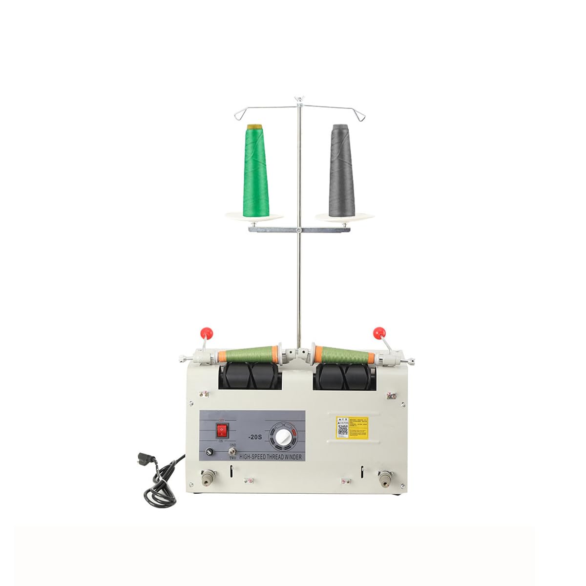 EODSAD Automatic Threading Machine Auto Splitter with Timer Embroidery Thread Large and Small Double-headed Coil Winding Machine for Brother, Babylock, Singer, Janome, Automatic Thread Sewing Machine