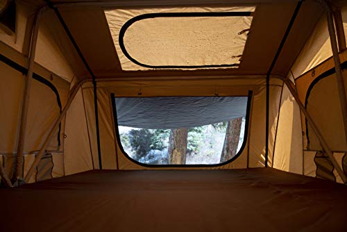 AIRBEDZ by Pittman Outdoors TNT1.4OC Rooftop Tent, Soft Shell, Sleeps 3 People on a High Density Non-Deforming Foam Mattress