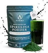 Aligma Biologische Spirulina-Poeder 500 Gram Voor Immuun Systeem Booster - Supergroen Poeder Boor...