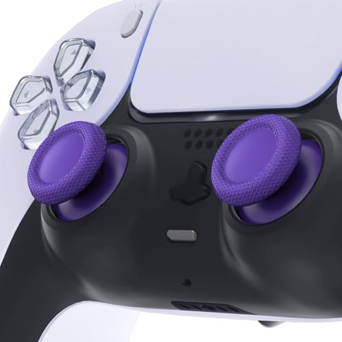 Image of Replacement Joystick Analog Caps for PS5 Controller | Anti-Slip Thumb Grips Cover Stick | Thumbstick Caps for PlayStation 5 DualSense Gamepad (Purple)