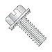 12-24 x 3/8" SEMS Screws/External Tooth Washer/Slotted/Hex Washer Head/Steel/Zinc (Carton: 3,000 pcs)