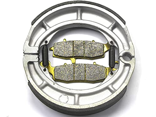 Master Chen Front Brake Pads Rear Brakes Shoes for Suzuki VL800 Intruder 2001-2005 - VL800 Boulevard C50T 2005-2017 - VZ800 Marauder 1997-2004 - VZ800 Boulevard 2005-2015 - C M 800 2005-2013 FA231 626
