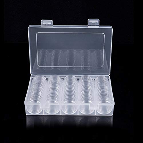 Capsulas para Monedas de 25mm con Caja Organizadora 100 Pzas miniatura 5
