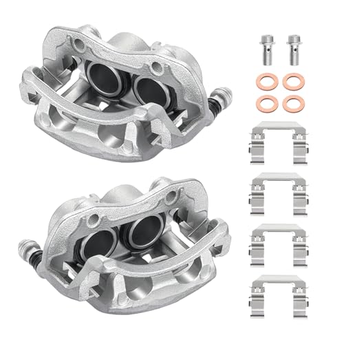 Image of BDFHYK 19-B2638 19-B2639 Front Disc Brake Caliper Assembly Compatible with Nissan Frontier 2003 2004 3.3L V6, Compatible with Xterra 2000 2001 2002 2003 2004 2.4L 3.3L l4 V6 GAS 2pcs