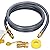 15FT 24FT 30FT 50FT 3/4" ID Natural Gas Hose with Quick Connect 3/4" ID Natural Gas Hose with Quick Connect Fittings for NG/LP Propane Appliances, Grill,Patio Heaters,Generators, Indoors & Outdoors