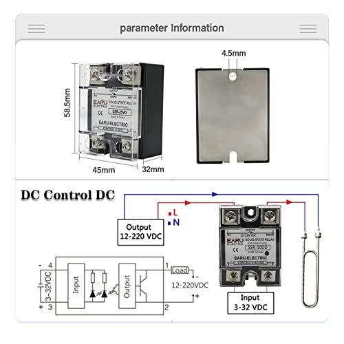 Module de relais à semi-conducteurs SSR AA 60A 80A for PID - 2