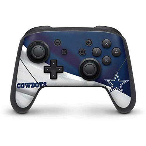 Skinit Decal Gaming Skin Compatible with Nintendo Switch Pro Controller - Officially Licensed NFL Dallas Cowboys Design