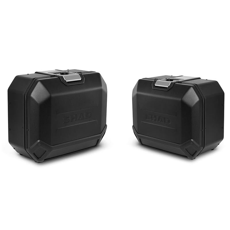Generico Par de maletas laterales de aluminio Shad Terra TR36R-TR47L negro Black Edition Side Cases