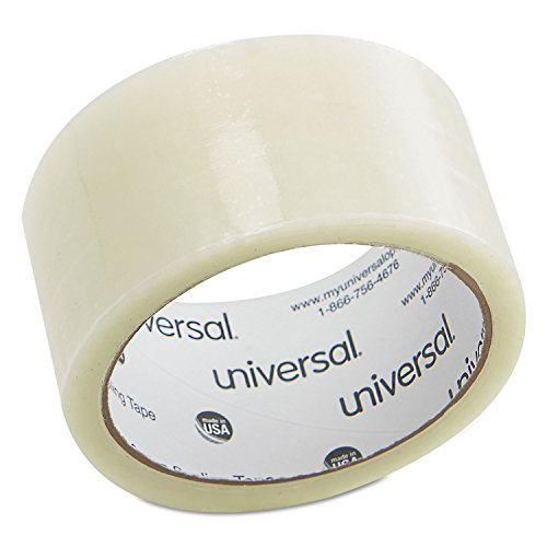 Universal 61000 General Purpose Box Sealing Tape, 48mm x 50m, 3-Inch Core, Clear
