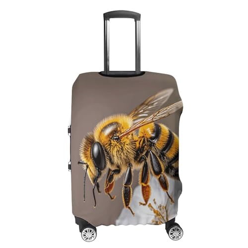 Bee And Flower Luggage Cover, Elastic Luggage Protector Fits 19-32in Suitcases, Washable & Anti-Scratch Suitcase Cover for Men Women XL4