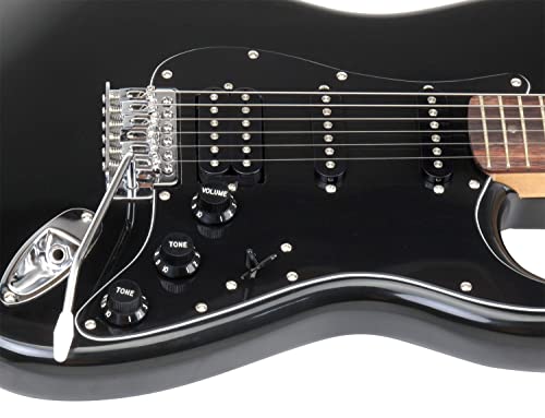 Rocktile Pro ST60-BK guitare électrique - Les Beatles, Paul McCartney, John Lennon, RIngo Starr, George Harrison Rocktile Pro ST60-BK guitare électrique – Image 3