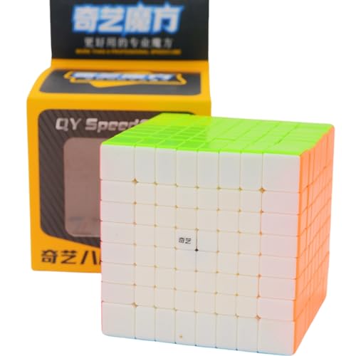 Bukefuno QY 8 x 8 Cubo de Rubik sin pegatinas Speed Magic Cube Puzzle 2021 QY 8 x 8 x 8 70 mm Puzzle Cubo QY 8 x 8 Speed Cube