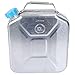 ZHenbl Conteneur d'essence Pot Diesel Bidon d'essence Tambour d'essence Réservoir de Carburant de Rechange Portable Barils de Stockage d'essence Bidon d'essence de Secours (Color : Silver)