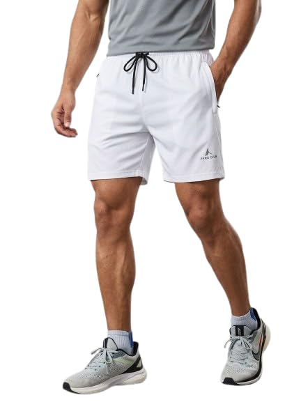 awala fashion Men's Multicolours Gym Shorts with Drawstring Waist, Athletic Training Shorts,-picture-23