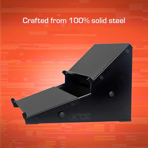 Image of XTS Duo-Flex Desktop Stand, 2 Tiers with Trays for FX Pedals / Synths / Samplers / Audio Interfaces / MIDI Controllers, Holds 2-4 Pedals or Machines on Each Tier, 17.7 inch Width, Fits MPC Live 3 / TR-8S / Digitakt & more