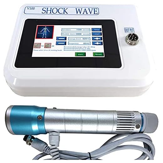 LWWOZL Máquina de Terapia de Ondas de Choque Extracorpóreas, Dispositivo de Relajación Muscular, Alivio del Dolor ED